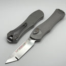 Heretic Custom Hydra V4 Stainless Steel Handle w/ Black Pearl Inlays & Mirror Tanto