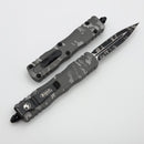 Microtech Dirac Pixel Camo Natural Clear w/ Black D/E 225-1NCPXC