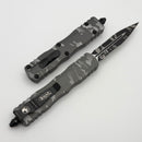 Microtech Dirac Pixel Camo Natural Clear w/ Black Part Serrated D/E 225-2NCPXC