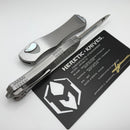 Heretic Custom Hydra V4 Stainless Steel Handle w/ Mother of Pearl Inlays & Mirror Recurve