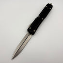 Pre-Owned Microtech Makora Double Edge Stonewash & Black 206-10S