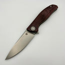 Pre-Owned Shirogorov F95 Ursus w/ Maroon Micarta Handle & 3.74" Stonewash Elmax