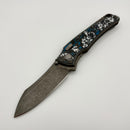 Pre-Owned Hawk Designs Talon w/ Frost Carbon Overlay w/ Tumbled Handles & Tumbled M390