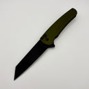 Pre-Owned Pro-Tech Malibu Green Handle w/ DLC MagnaCut Reverse Tanto Blade 5403-Green