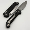 Microtech Knives LUDT Ram-Lok w/ Black Frag Handle & Stonewash Drop Point 1135RL-10FR