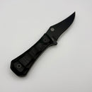 Aux Mfg Deadhead Pocket Bowie Fixed Blade 14C28N Black PVD w/ Black G-10 Production Series AUX-001BK