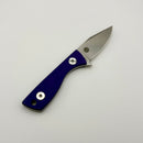 Aux Mfg Runt Stonewash 14C28N w/ Purple G-10 Handle Production Series AUX011PPL
