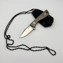 Aux Mfg Runt Stonewash 14C28N w/ Titanium Handle Production Series AUX011TI