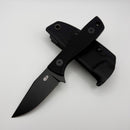 Aux Mfg Runt XL Black PVD 14C28N w/ Black G-10 Handle Production Series AUX012BLK