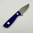 Aux Mfg Runt XL Stonewash 14C28N w/ Purple G-10 Handle Production Series AUX012PPL