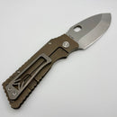 Medford TFF-1 Fat Daddy Bronze Anodized Handles w/ Tumbled S35VN (Consignment)