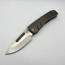 Medford Midi Marauder Tumbled Titanium w/ D2 Drop Point (Consignment)