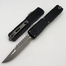 Microtech Ultratech Gen 4 Interceptor Apocalyptic w/ Topo Black Handle Signature Series 11174TP-10APS