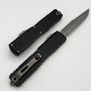 Microtech Ultratech Gen 4 Interceptor Apocalyptic w/ Topo Black Handle Signature Series 11174TP-10APS