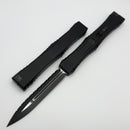 Microtech Marfione Select Nemesis IV Black Handle w/ DLC Full Serrated D/E Two Tone M390MK 1152-3DLCTMS1