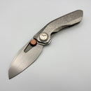 Pre-Owned Reate Knives VK-Frok Crystal Titanium Handle w/ Hand Rubbed Elmax