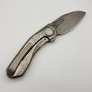 Pre-Owned Reate Knives VK-Frok Crystal Titanium Handle w/ Hand Rubbed Elmax