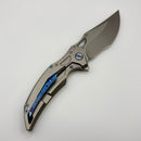 Pre-Owned Rike Knife S05 Titanium Gray Framelock w/ M390 Blade