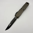 Pre-Owned Microtech Ultratech EX - ZBP Natural Clear Milled Handle w/ Black Interceptor M390MK Signature Series 1117EX-1NCS