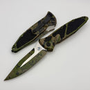 Microtech Socom Elite Auto Spear Point Black/OD Green Splatter Signature Series 160A-1TABKODSPLSS
