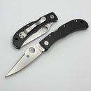 Spyderco Knives Jess Horn Lock Back Carbon Fiber Handles & CruWear Distributor Exclusive C38CFP