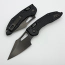 Microtech Knives Manual M-Stitch RAM LOK DLC Shadow Frag Aluminum Handles & M390MK 169MRL-1DLCTFRSH