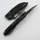 Microtech Knives Manual M-Stitch RAM LOK DLC Shadow Frag Aluminum Handles & M390MK 169MRL-1DLCTFRSH