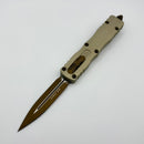 Pre-Owned Microtech Dirac D/E Burnt Bronze Champagne 225-1CG-C19