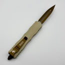 Pre-Owned Microtech Dirac D/E Burnt Bronze Champagne 225-1CG-C19