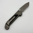 Pre-Owned Microtech Knives LUDT Gen III Partial Serrated Apocalyptic Tanto & Titanium Handles w/ Textured Inlays 1136-11APMS2