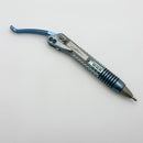 Pre-Owned Marfione Custom Siphon Pen II Titanium Ice Blue Frag w/ Blue Accents