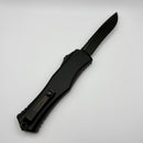 Pre-Owned Microtech Knives Hera II DLC Recurve w/ Black Handle Signature Series 1705-1DLCTS