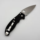 Pre-Owned Spyderco Manix 2 Black G10 Handles w/ Stonewash S30V C101GP2