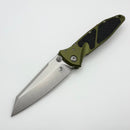 Microtech Socom Elite Warcom w/ OD Green Handles & Stonewash 259-10ODS