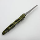 Microtech Socom Elite Warcom w/ OD Green Handles & Stonewash 259-10ODS