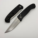 Pro-Tech Brend Auto Black Aluminum Handle & Stonewash MagnaCut WB1101