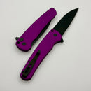 Pro-Tech Malibu Purple Handle w/ Black Hardware & DLC MagnaCut Wharncliffe Blade 5303-Purple