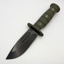 Medford 1881 Knife Works Luke Airman w/ OD Green G-10 & DLC 1095 CV Fixed Blade