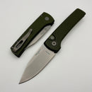 Pro-Tech Chavez Scapegoat Compact Auto w/ Green Textured Carbide Aluminum Handle & Stonewash MagnaMax RCS1105-Green