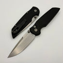 Pro-Tech TR-3 Integrity Manual Black Aluminum Relic Handles & Stonewash MagnaCut INT1105