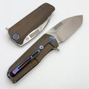Medford Primus Old School Bronze Tumbled Handles w/ Flamed Accents & Tumbled 3V