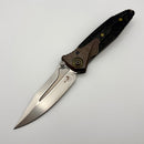 Pre-Owned Discontinued Custom Anodized Bronze/Purple Microtech Knives Socom Bravo Mini Spear Point Hand Satin w/ Ti Pivot Collars & Carbon Fiber Scales 262M-4CFTI (In House Modified)
