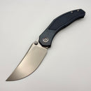 Pre-Owned Custom Knife Factory Blava Blue Milled Titanium & CKF Wash M398