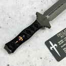 Marfione Custom Knives Vipera Short w/ D/E DLC Two Tone Apocalyptic & Ray Skin Wrapped Handle