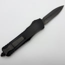 Marfione Custom Knives Combat Troodon DLC Diamondwash D/E Double Slum Grind w/ Hefted Black Aluminum Handle F Off
