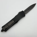 Marfione Custom Knives Combat Troodon DLC Stonewash D/E Double Slum Grind w/ Hefted Black Aluminum Handle F Off