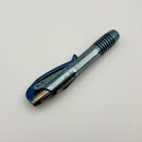 Pre-Owned Marfione Custom Siphon Pen II Titanium Ice Blue Slab Side w/ Blue Accents