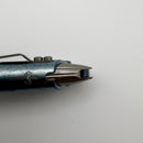 Pre-Owned Marfione Custom Siphon Pen II Titanium Ice Blue Slab Side w/ Blue Accents