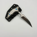 Pre-Owned Microtech & Bastinelli Bee Marfione Select Stonewash w/ Stonewash Handles & Blue Hardware 218-10MS3