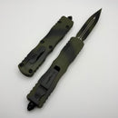 Microtech Dirac Delta OD Green War Paint D/E Signature Series 227-1ODWPS